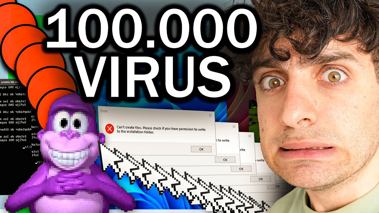 Cuidado: Instalé 100,000 Virus en mi PC ⚠️