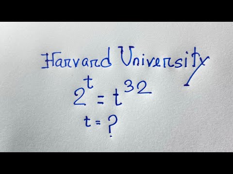 Only 10% Students Solve this exponential math olympiad question | 2^t =t^32 |