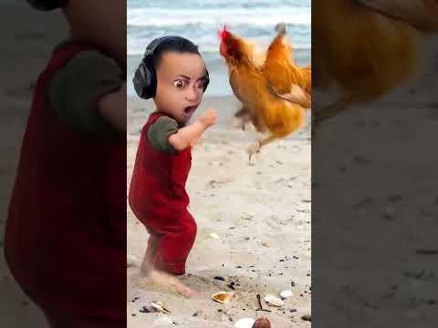 تحدي ايستيوب ضد دجاجة | Chicken Fight !! 🐔👊#chicken #challenge