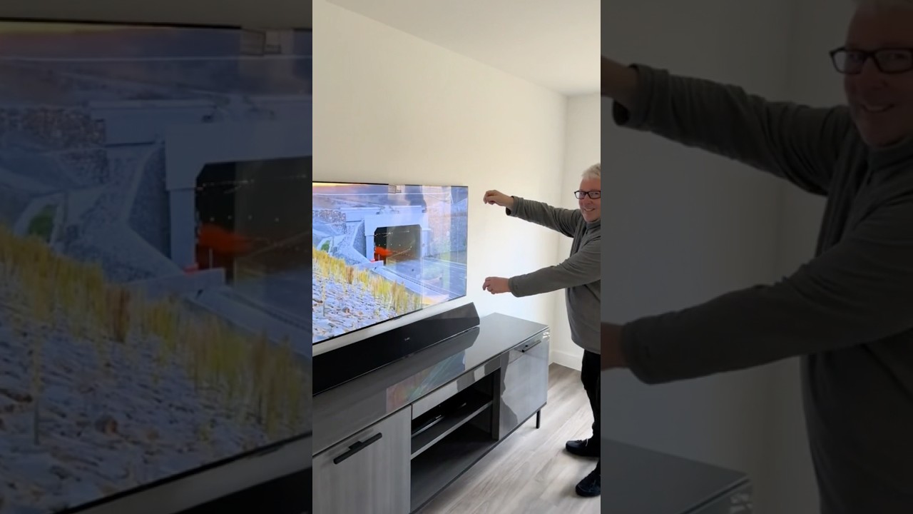 55” LG OLED & Soundbar Wall Mount with Hidden Cables