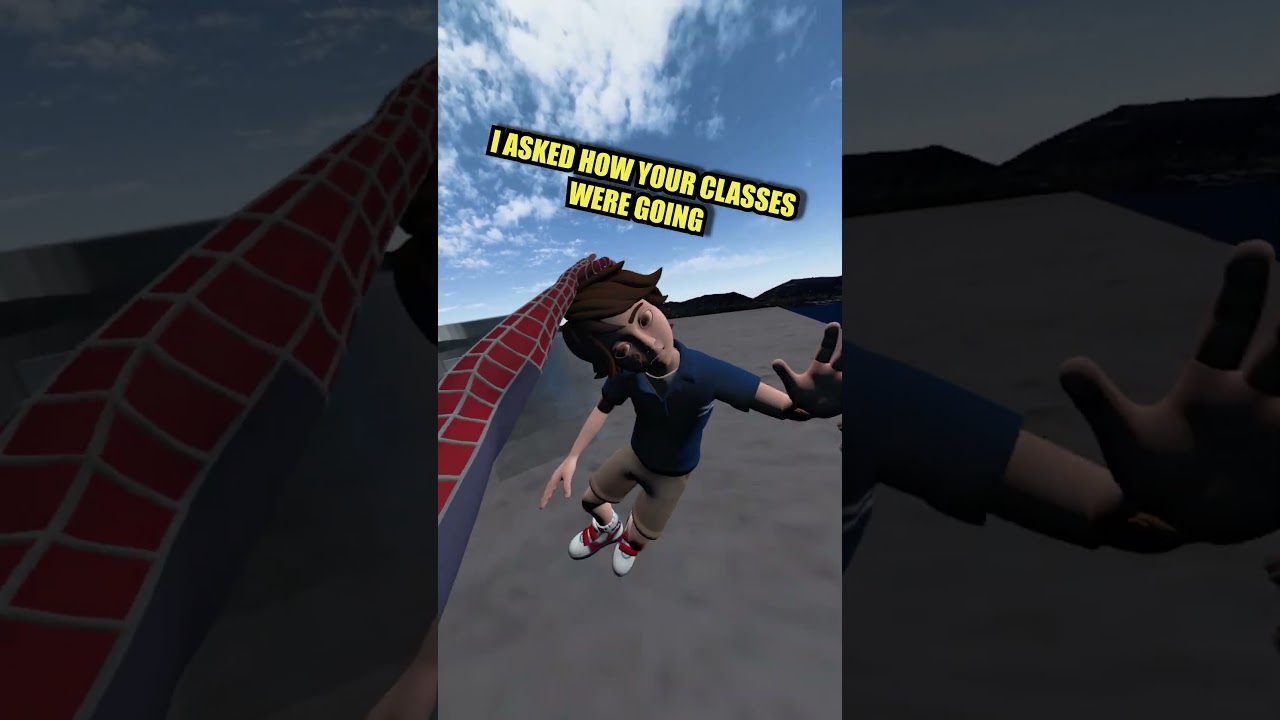 Spider-Man VR GLASS ROOFTOP PARTY #vr #virtualreality #spiderman #gaming #benbu