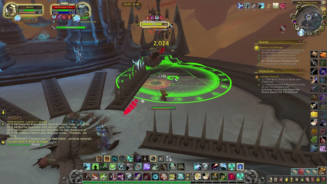 World of Warcraft - Maw - Venthyr Assault - Duelist's Challenge