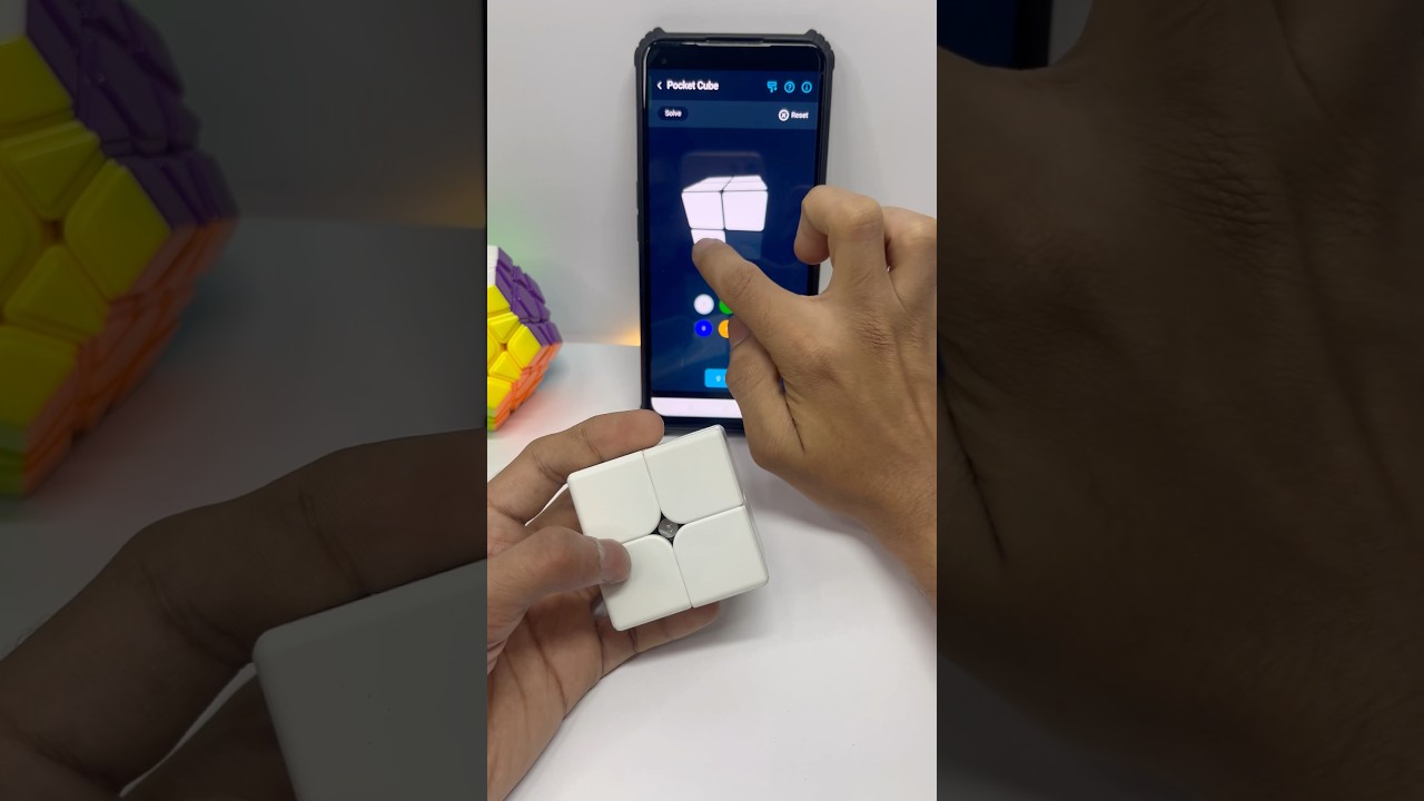 AI Solves 2x2 Cube in Seconds! 🤖 #shorts