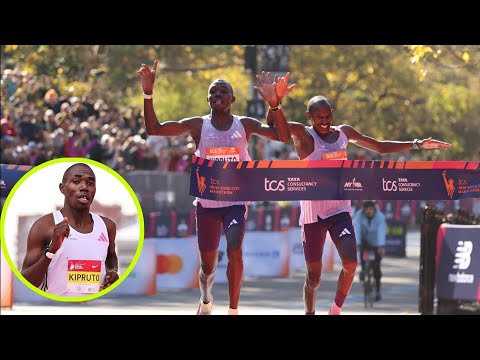 Benson Kipruto wins NYC Marathon 2025 | photo finish edge over Mutiso & Kipchoge｜Benson Kipruto Wins