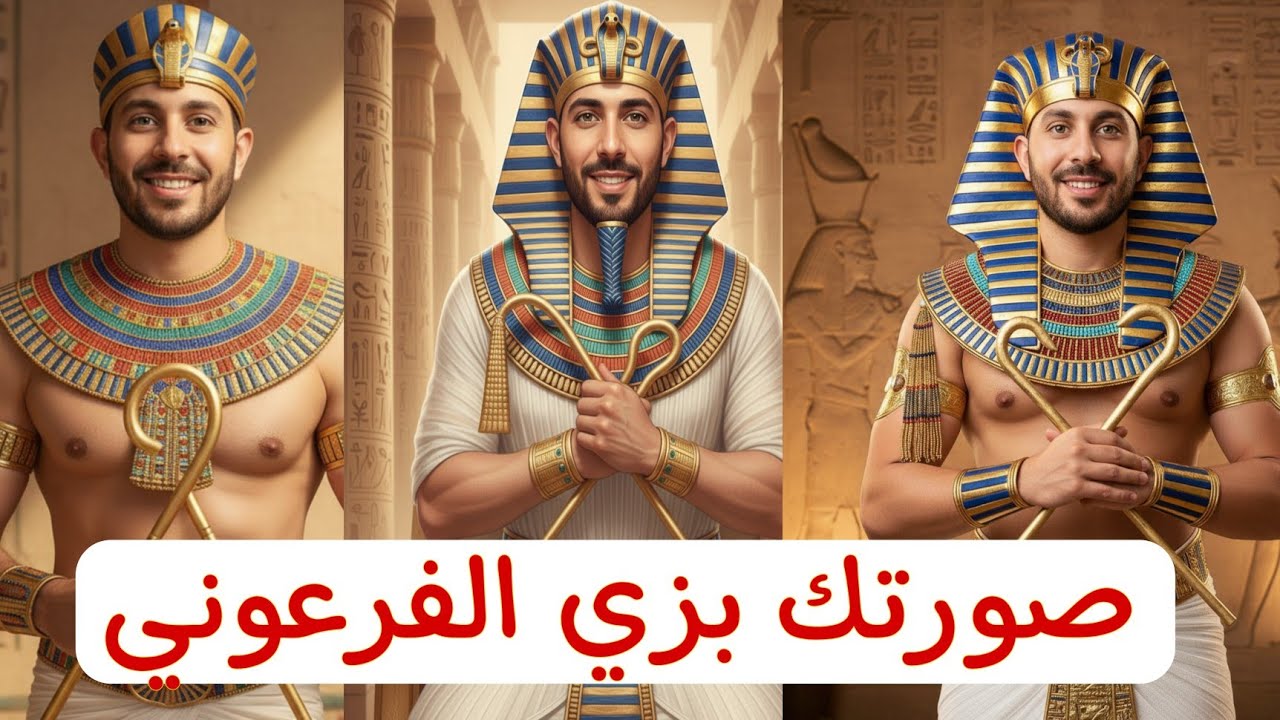 احصل على صورتك بزي فرعوني بأسلوب حديث مع Gemini بمناسبة افتتاح المتحف المصري الكبير 🏺