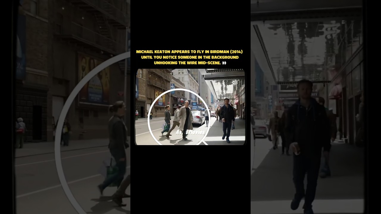 Michael Keaton’s Birdman Flying Scene Hidden Mistake 😲