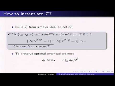 Digital Signatures with Minimal Overhead from Indifferen ...