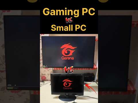 Gaming PC 😈 vs Small PC - FREEFIRE SPEED TEST #frrefire #gamingpc #pc #iphone15 #pocox6pro