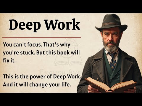 Deep Work || Learn English Through Book Summary 📖 || Graded Reader || Improve Your English Fluency✅️