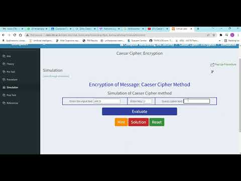 Encryption and Decryption using Caesar Cipher