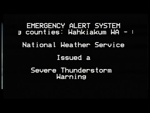 Severe Thunderstorm Warning- TWC + EAS- Astoria, OR- Oct. 14, 2016- 11:13AM PDT