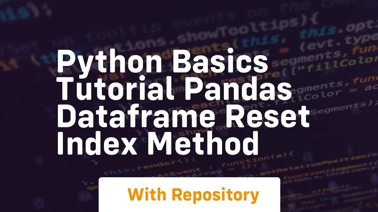 Mastering pandas: How to Reset DataFrame Index in Python 📊