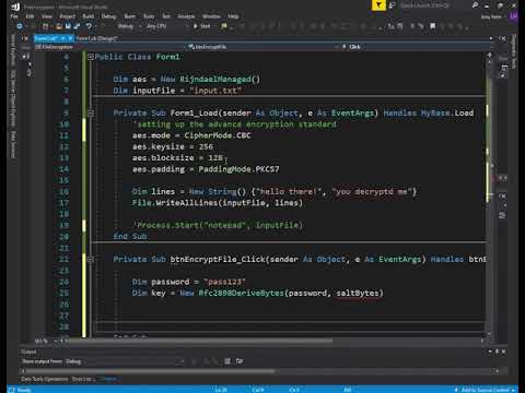 VB161-1: Master File Encryption in VB.NET with AES 🔐 (Part 1)