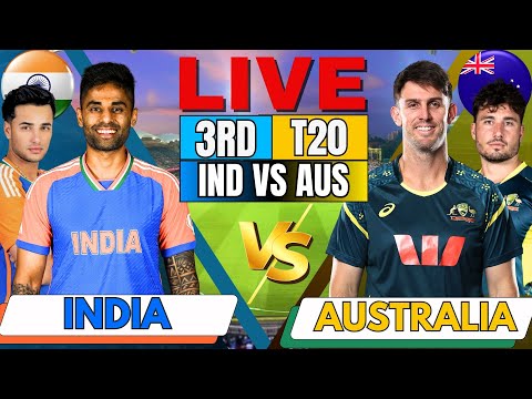 India vs Australia 3rd T20I | IND vs AUS Live Match Updates Today | Live Cricket score & Commentary