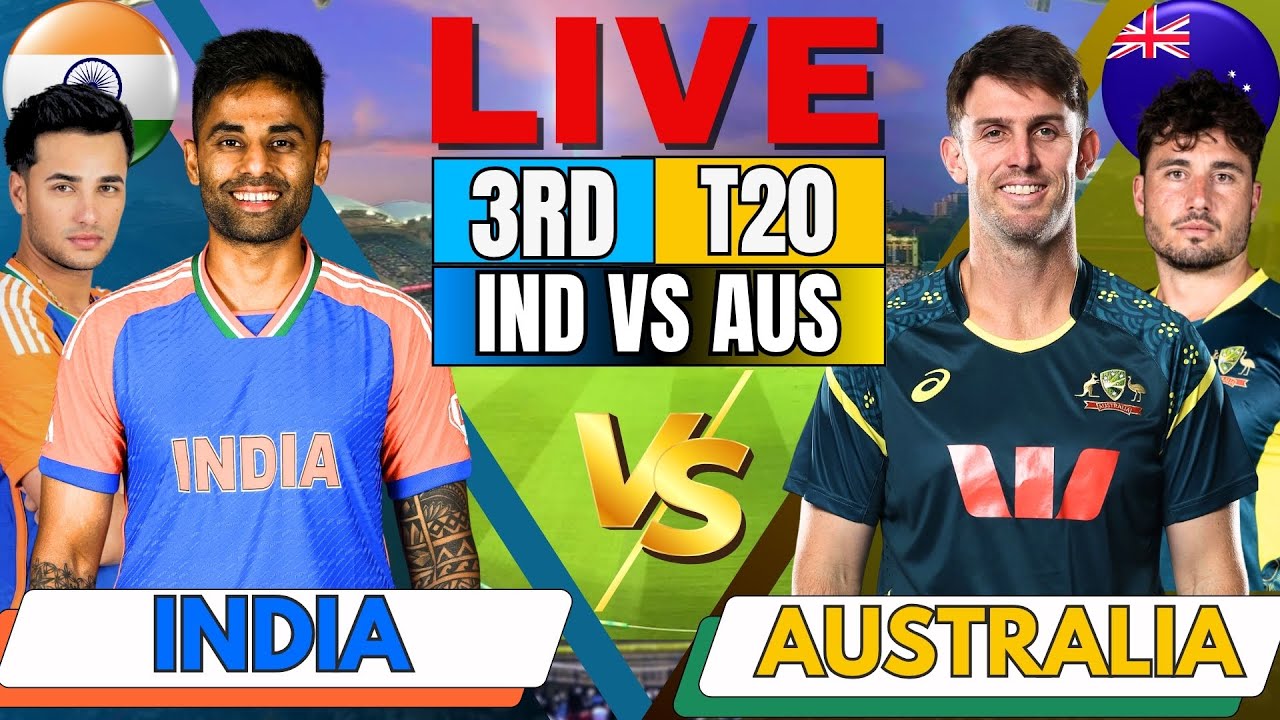 India vs Australia 3rd T20I Live Score & Updates | Stay Ahead with Real-Time Commentary 🏏