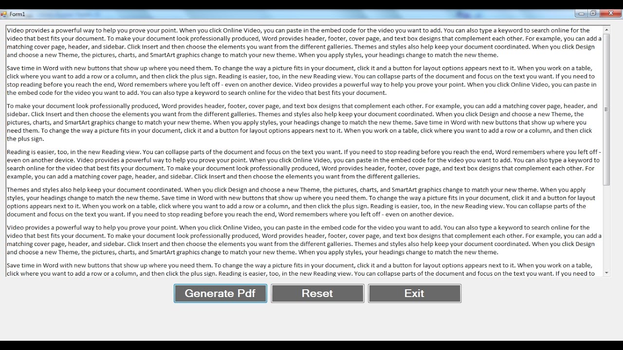 Create PDF Generator in C# with iTextSharp 📄