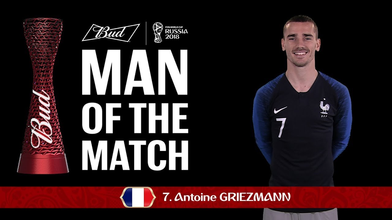 Antoine Griezmann Named Man of the Match in France's Game 🇫🇷