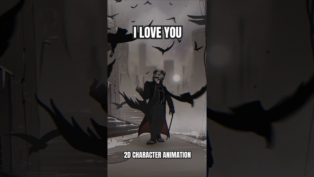 I LOVE YOU | 2D ANIMATION | GRIMPORT MISFITS #shorts #breathe #art #2danimation #oc