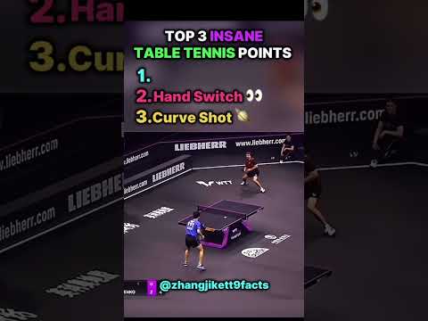 Top 3 Insane Table Tennis Points! #tabletennis #pingpong #wtt #top5
