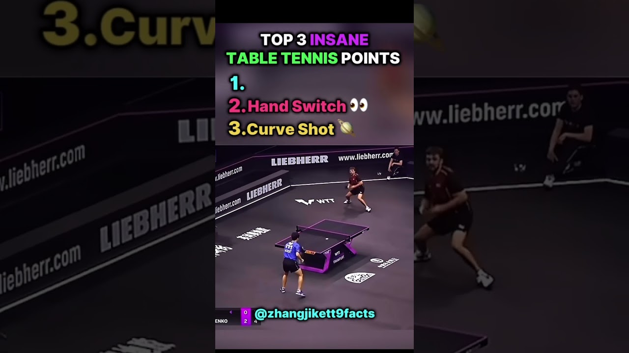 Top 3 🔥 Top 3 Unbelievable Table Tennis Points You Must See!