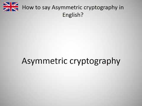 How to say Asymmetric cryptography in English?