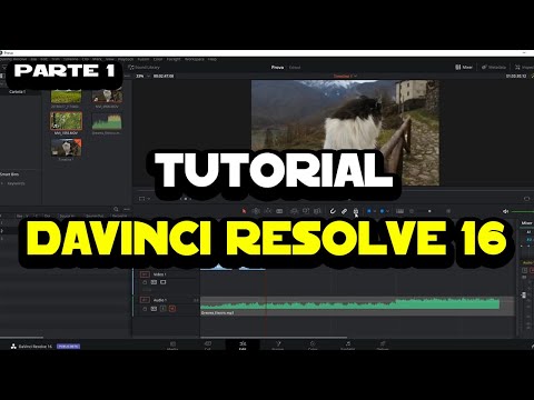 Tutorial DaVinci Resolve 16 - Parte 1 - Introduzione e sezione edit