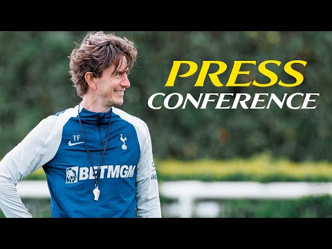Thomas Frank's first press conference as Spurs Head Coach!
