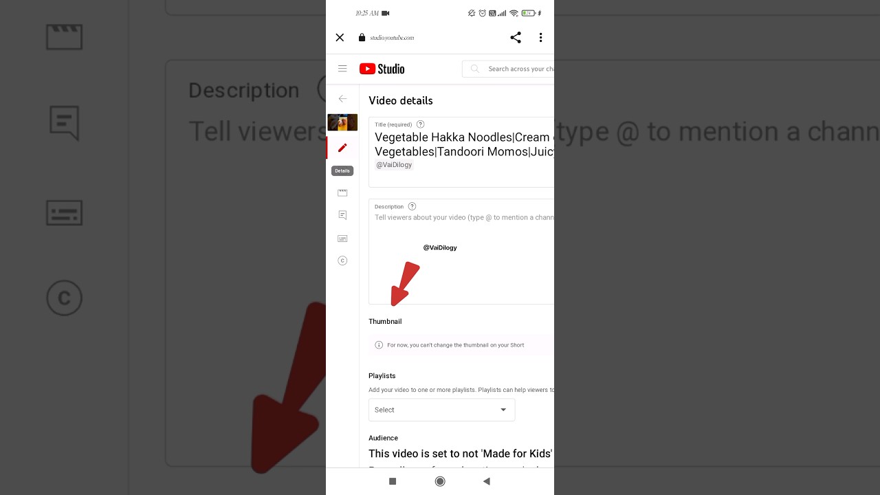 Can't Change Shorts Thumbnail Yet 😕