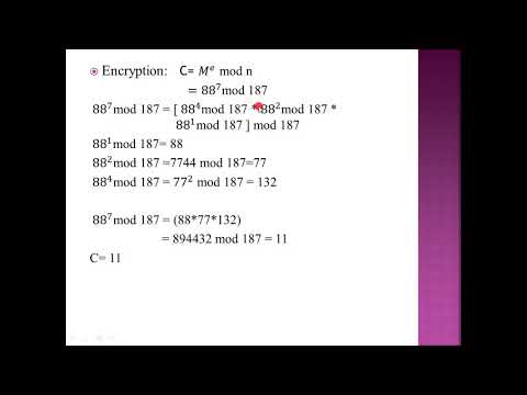 RSA algorithm|With example|Mod calculation|Malayalam explanation