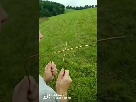 We found water! #dowsing #dowsingrods #homesteading #waterdiviner