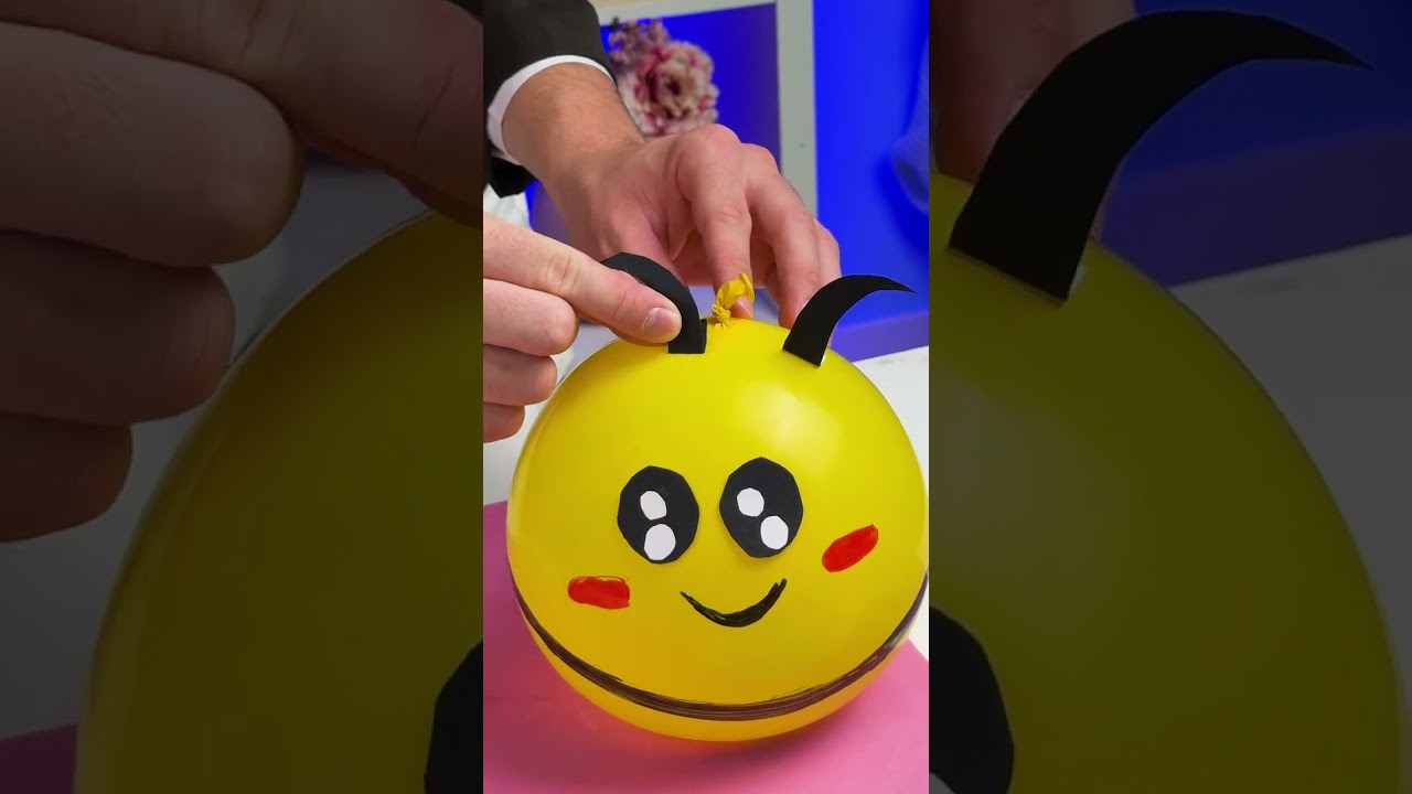 DIY Balloon Bee! 🐝✨ A Fun Science Experiment for Kids!
