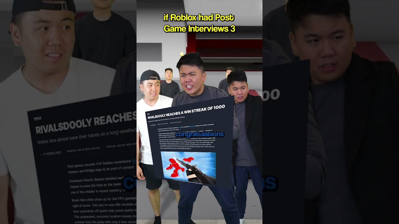 Imagine ROBLOX Post-Game Interviews! 🎮