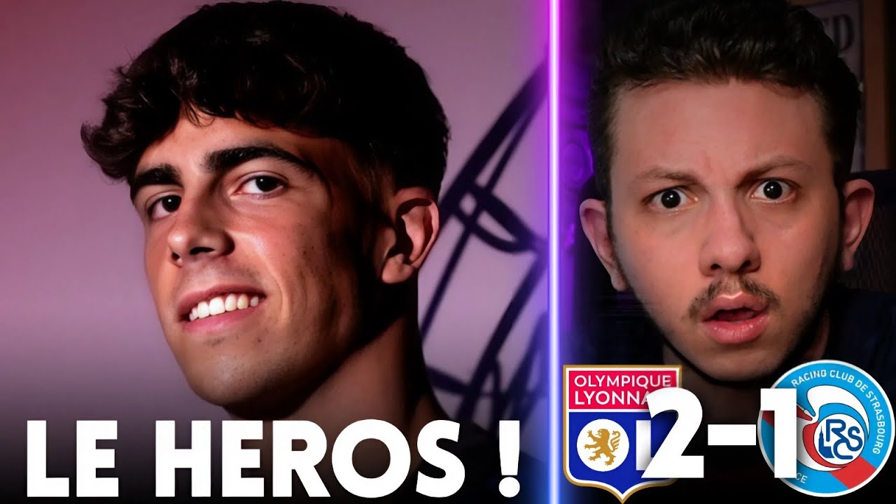 Incroyable ! Lyon dépasse l'OM grâce à Moreira dans un match fou contre Strasbourg ⚽