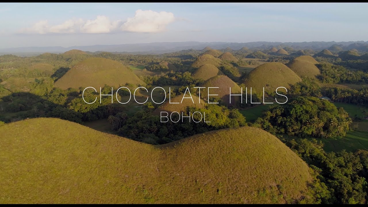 Aerial View of the Chocolate Hills in Bohol, Philippines