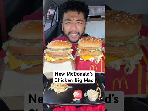 New McDonald’s Chicken Big Mac #fastfoodreview #foodcritic #fastfood #mcdonalds #chickenbigmac