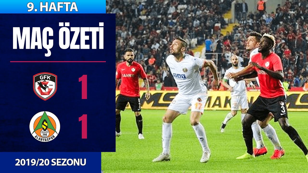 Gaziantep FK ve Alanyaspor 1-1 Beraberlikte Sonuçlandı | 2019/20 Süper Lig Hafta 9