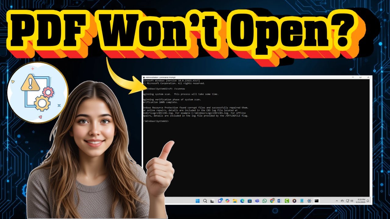 Quick Fix: PDF Not Opening on Windows 10/11 🖥️ | Step-by-Step Solution