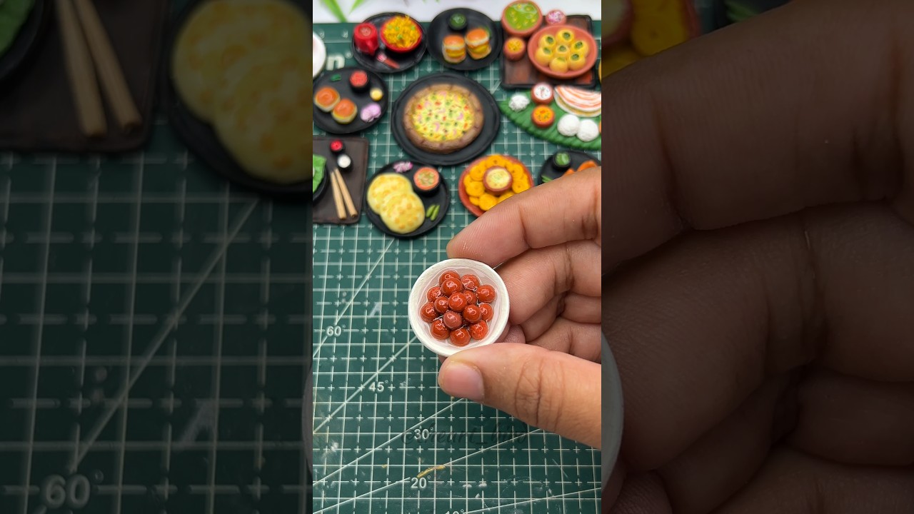Gulab jamun Miniature Food 😍 #diy #craft #theartbird
