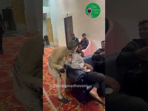 Jackywadhavani monkey man #wedding #funny #gujarat #funnymemes