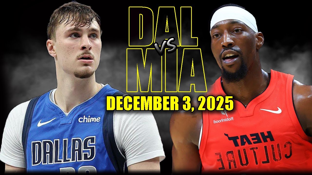 Dallas Mavericks vs Miami Heat Full Game Highlights - December 3, 2025 | NBA Season