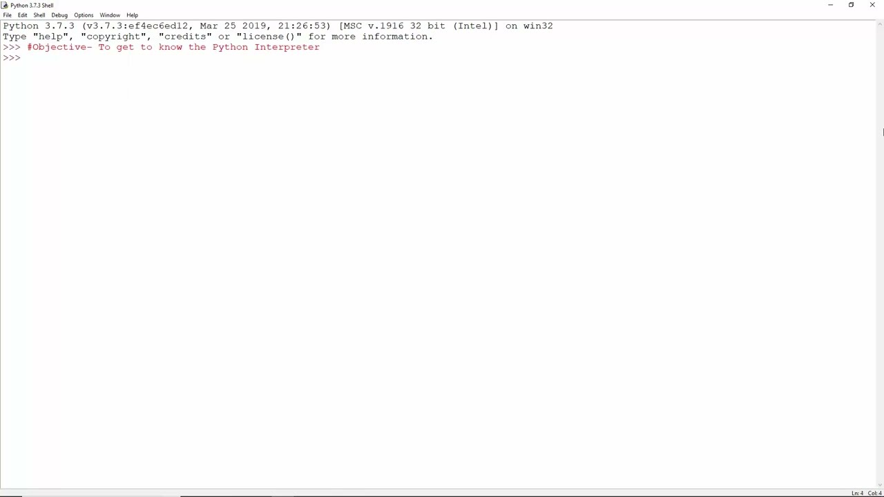 Python IDLE Demonstration – Exploring the Python Shell