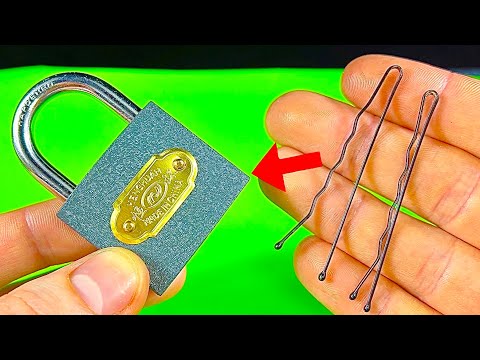 How to open a lock with hairpins