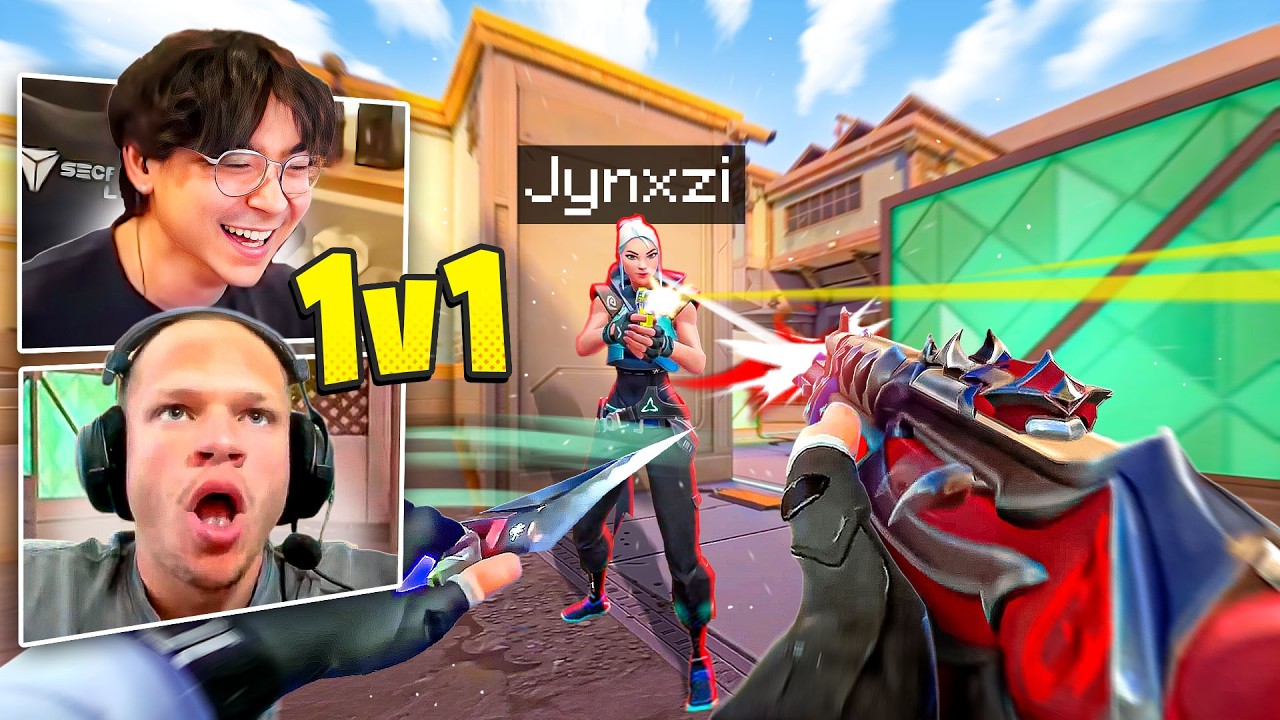 Jynxzi Challenges TenZ to 1v1 Valorant Match 🎮