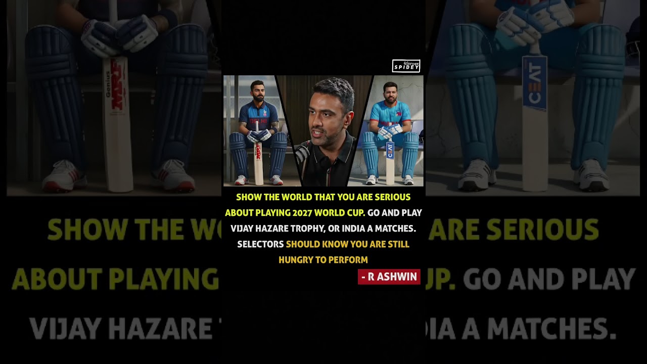 Ashwin's Role in 2027 Cricket World Cup 🏆