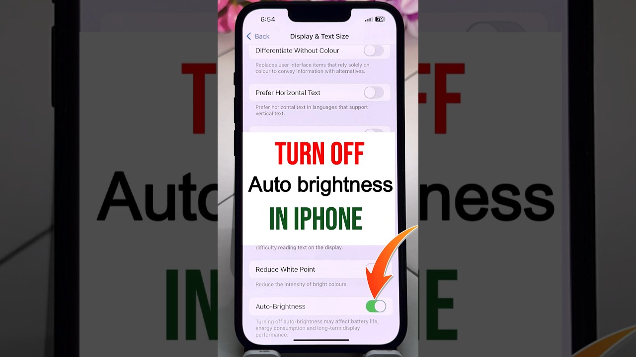 How to turn OFF Auto-Brightness in iPhone  | iphone me auto brightness kaise band kare