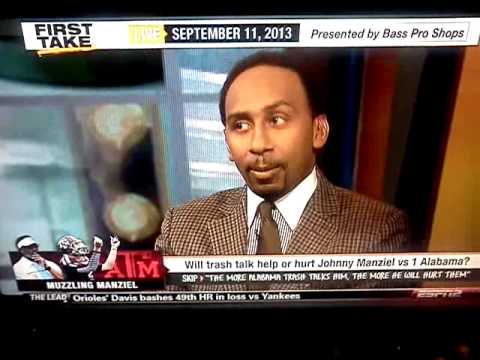 Skip & Stephen A. Clash Over Johnny's Trash Talk