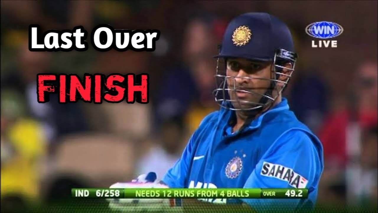 MS Dhoni's Last Over Climax 🇮🇳 vs Australia