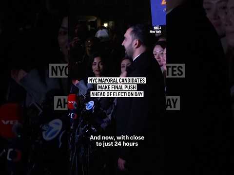 NYC mayoral candidates make final push ahead of Election Day