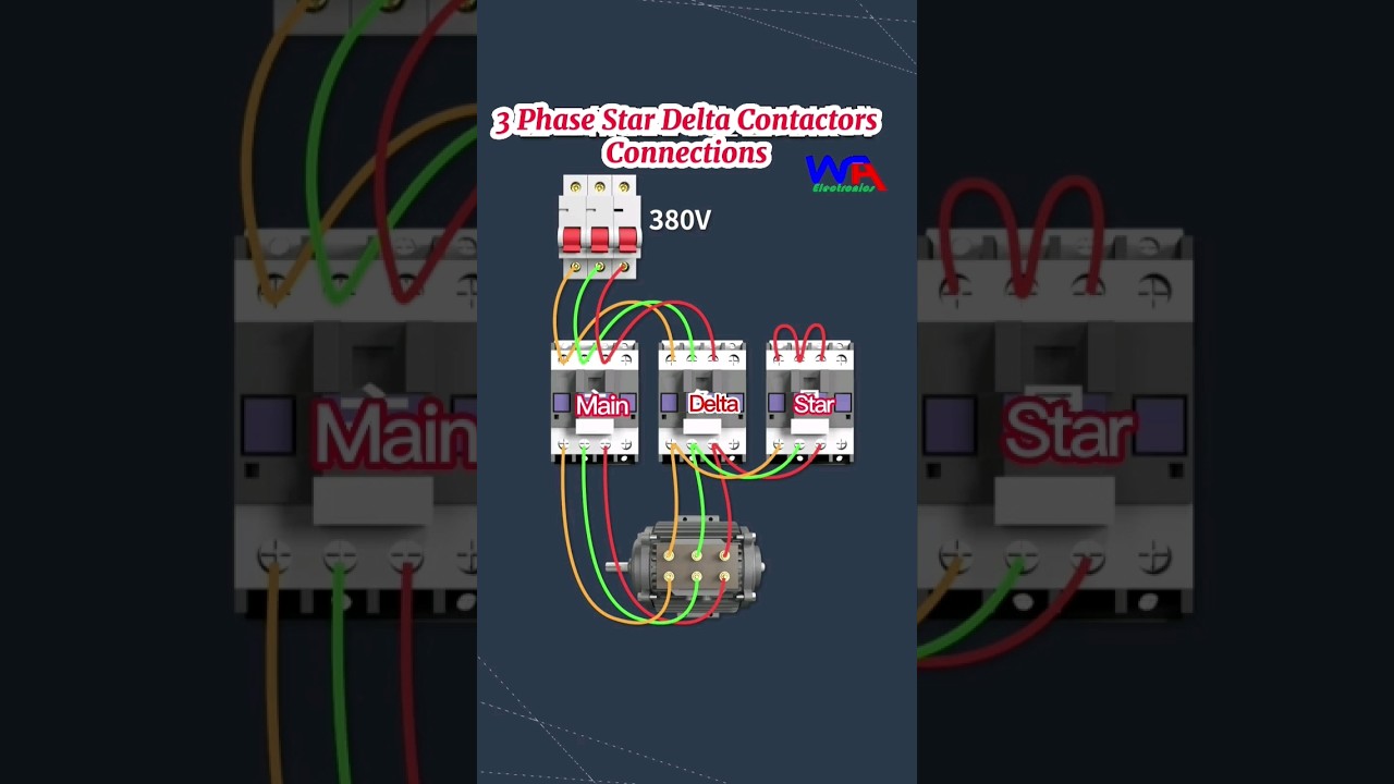 3-Phase Motor Star & Delta Connections ⚙️