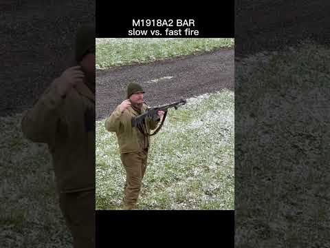 WWII M1918A2 BAR: Slow vs. Rapid Fire Comparison π«